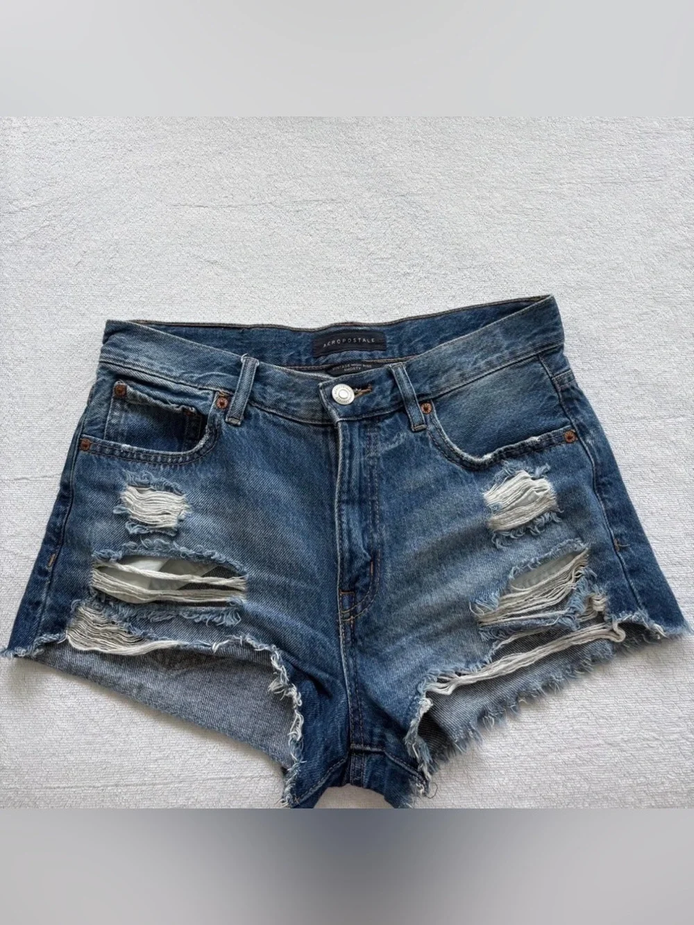 Aeropostale vintage blue denim shorts